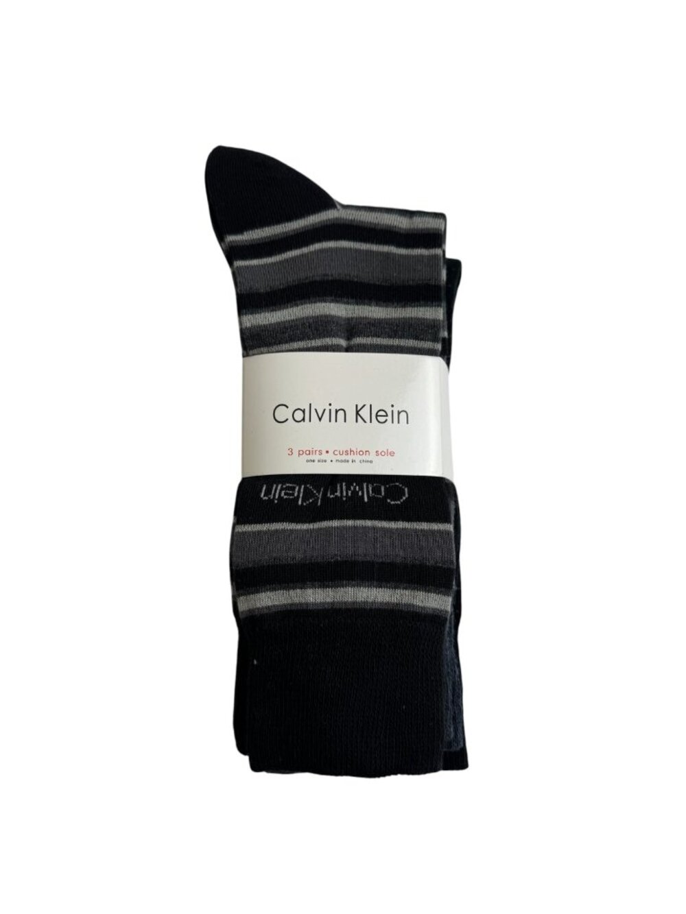 Calvin Klein NEW Dress Socks 3 Pairs Combed Cotton Black Blue Career Business